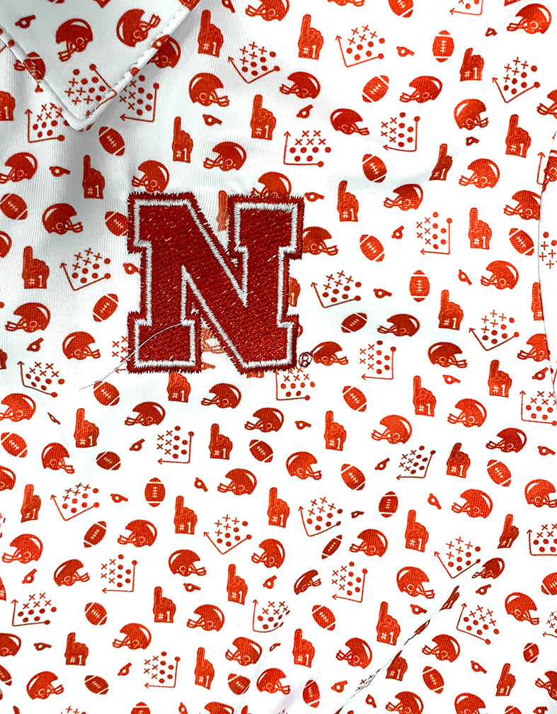 Nebraska Youth X's N O's Polo